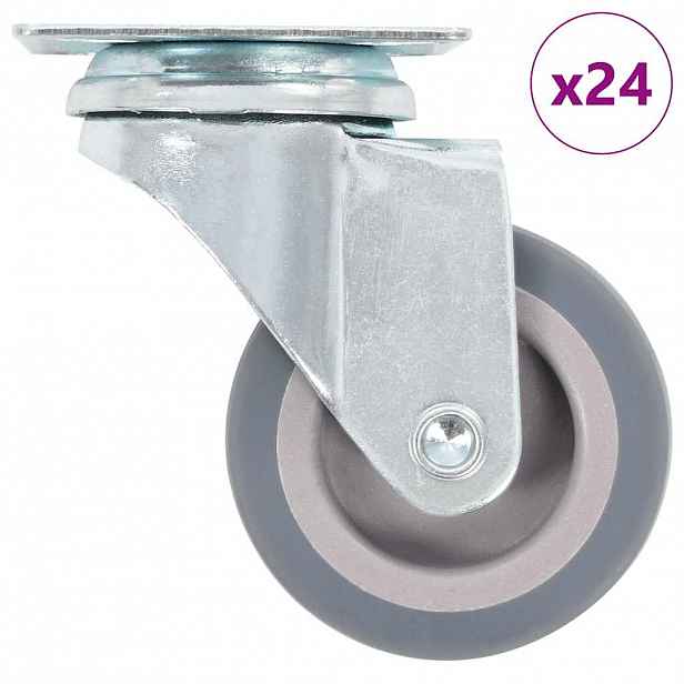 vidaXL 24 ks otočná kolečka 50 mm
