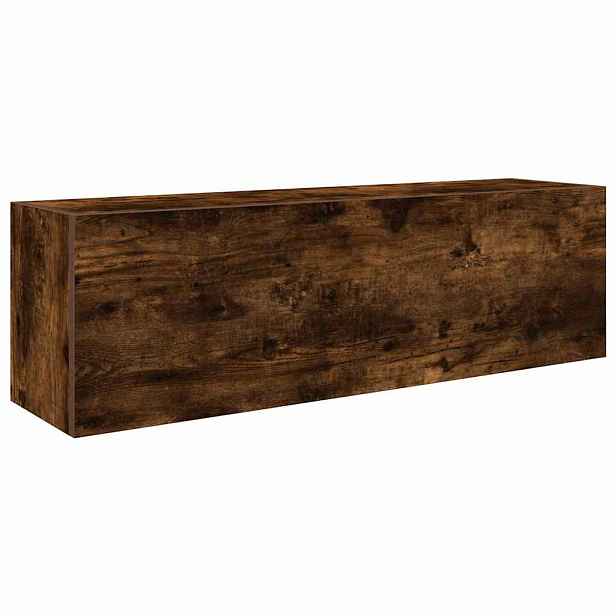 vidaXL Koupelnová nástěnná skříňka kouřový dub 100x25x30 cm kompozit