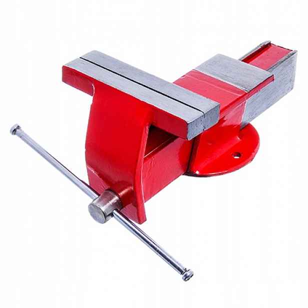 Zámečnický Svěrák Ocelový 4" 100 mm Pevný S Kovádlem Standart TSS4