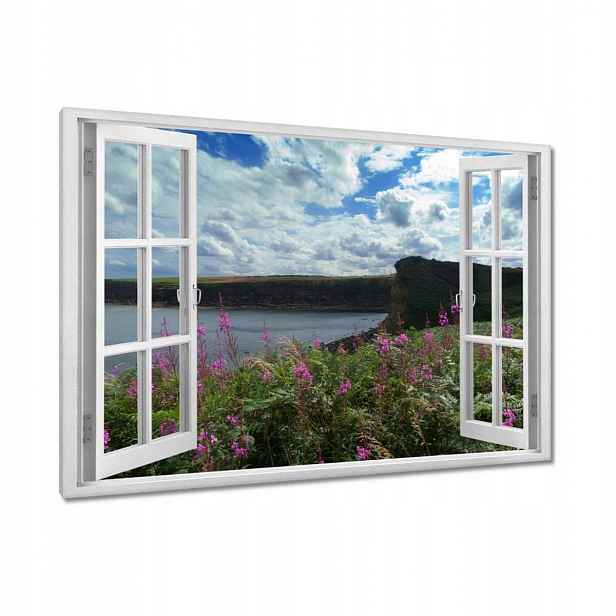 Obrazy 120x80 Fialové květy