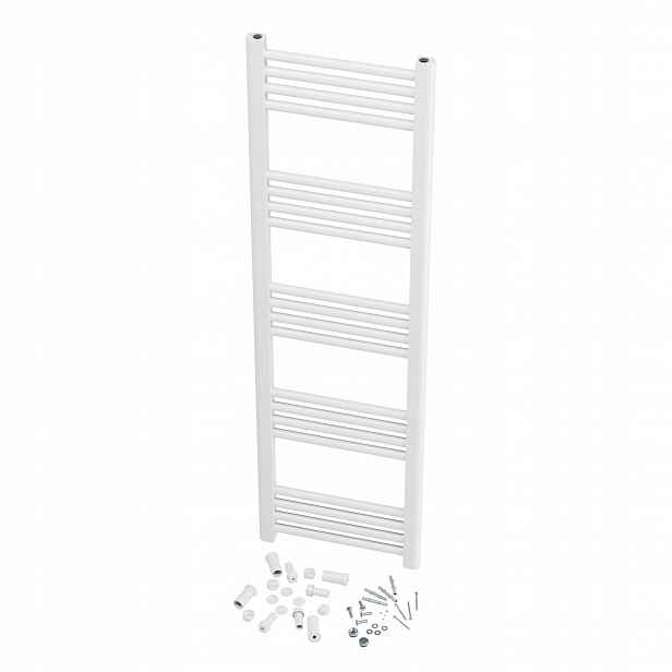 Koupelnový Radiátor Bílý Žebříkový Breno 40x140 cm Moderní Radiátor