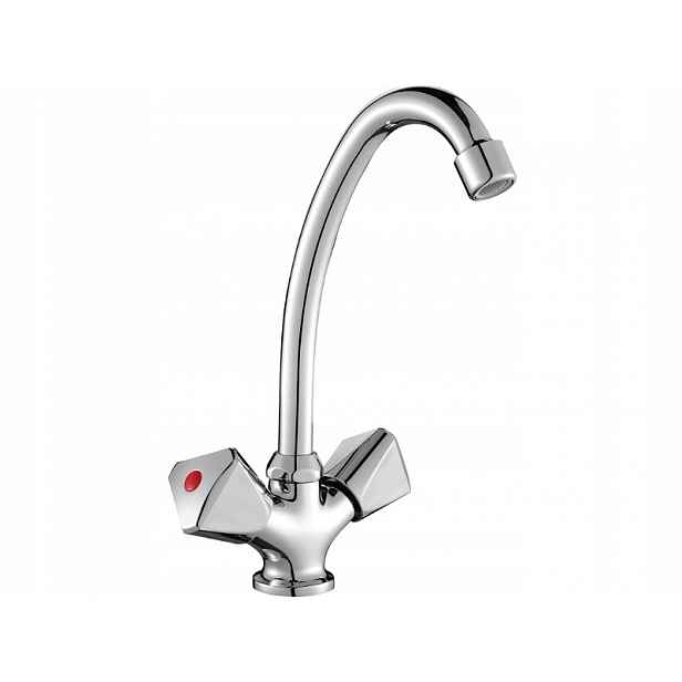 Kuchyňská Baterie Dřez Stojánková S Knoflíky Chrom