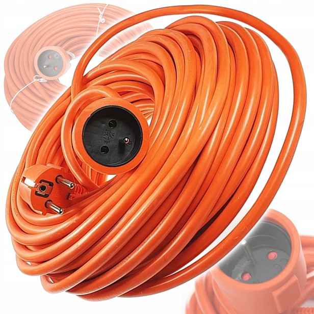 Prodlužovací Kabel Kraft&Dele 30 m 1 ks zásuvek oranžový