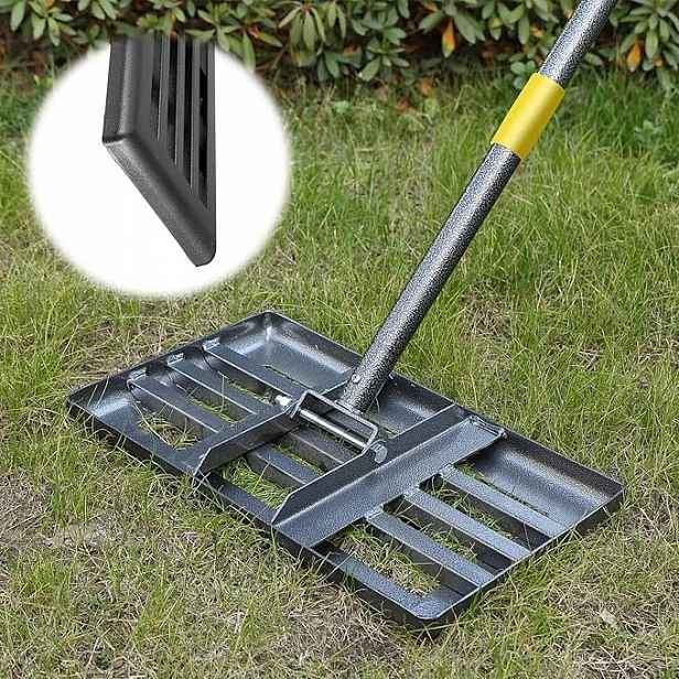Hrábě pro vyrovnávání půdy, podestýlky, písku a trávníku, kovové, 157 cm
