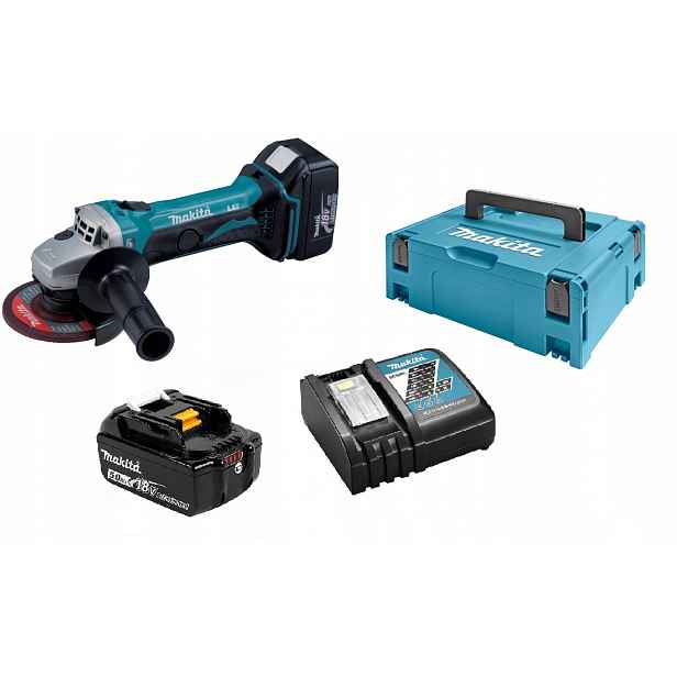 Makita DGA452RTJ Úhlová Bruska 115mm 18V 2x5Ah