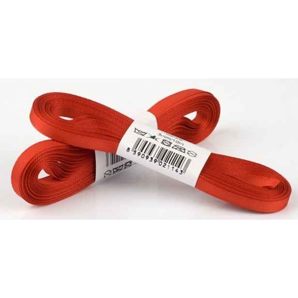 stuha text.10m/6mm červená TAFTOVÁ