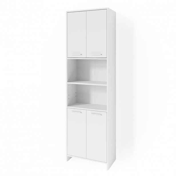 Vicco KOUPELNOVÁ SKŘÍŇKA Maris Bílá 56.1 x 190 cm Koupelnová skříňka