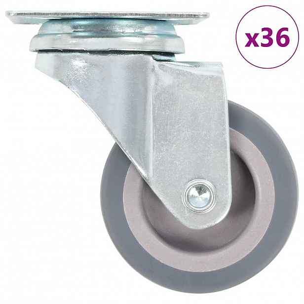 vidaXL 36 ks otočná kolečka 50 mm