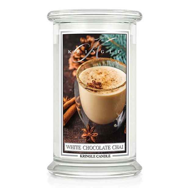Vonná svíčka Kringle Candle White Chocolate Chai, 624 g