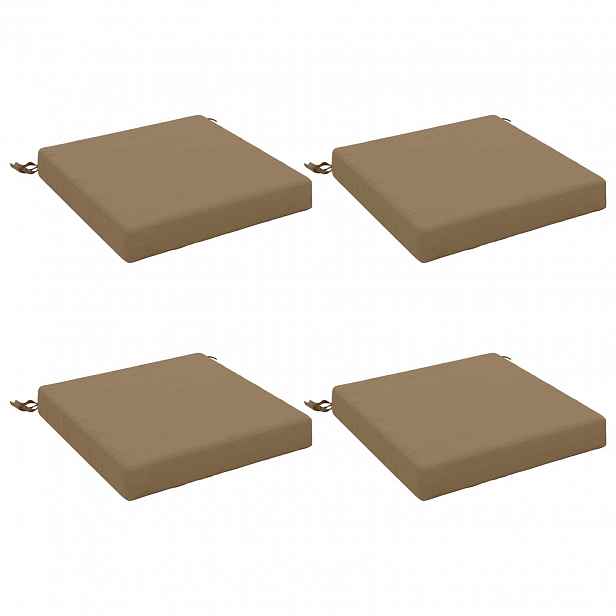 vidaXL Polstry ve 4 kusech SOEST 4 ks 100% polyester Taupe