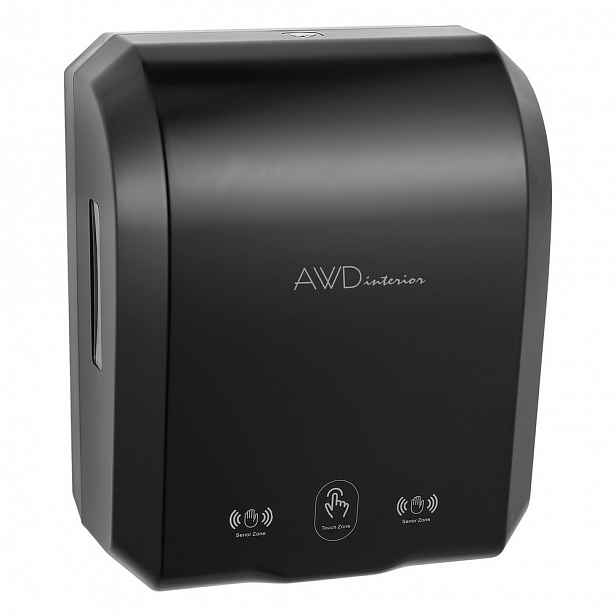 Automatický dávkovač papírových ručníků, černý, AWD INTERIOR 2125