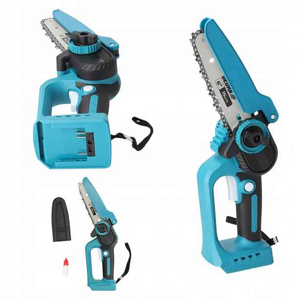 Mini řetězová pila, bezuhlíková pila 18V 6", Dedra Sas+all DED7180