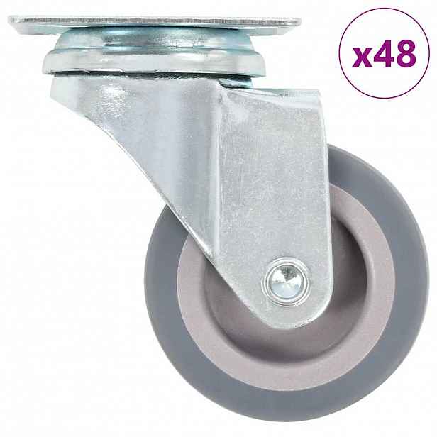 vidaXL 48 ks otočná kolečka 50 mm