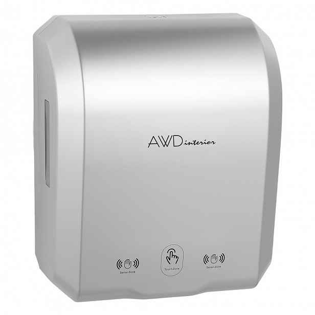 Automatický dávkovač papírových ručníků, stříbrný, AWD INTERIOR 2107