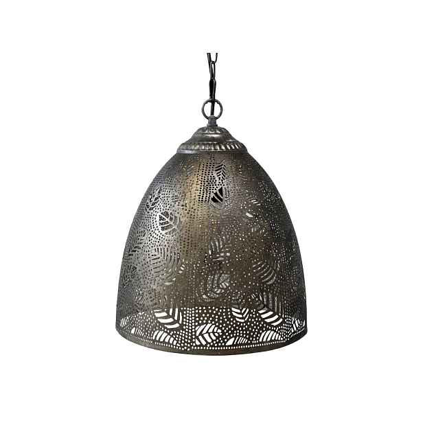 Bronzový antik kovový lustr s listy Vire - 47*59 cm/ E27/ 40W Chic Antique