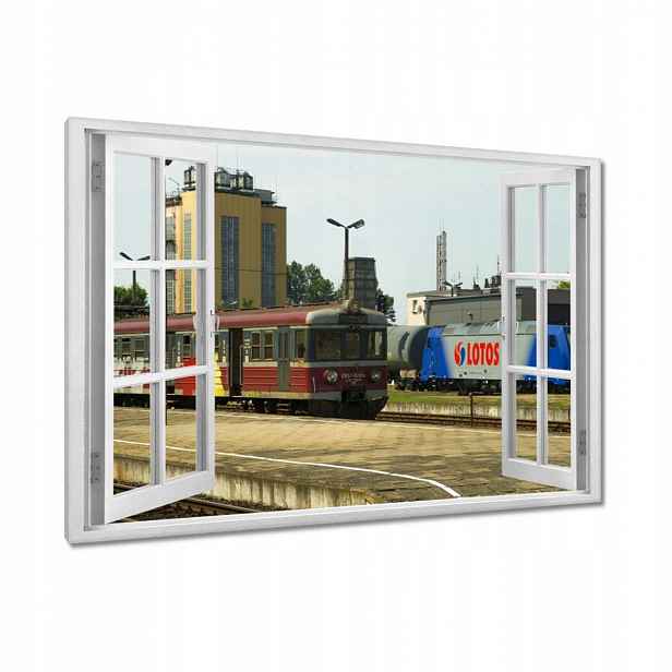 Obrazy 90x60 Elektrický vlak Pkp
