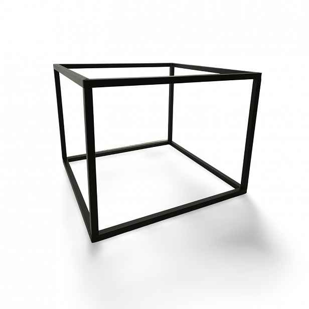 Rám pod konferenční stolek 70x70 cm výška 46 cm ocel černý