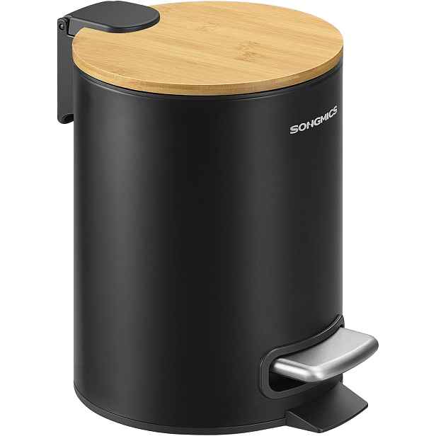 SONGMICS Odpadkový koš Greml 3 L černý/hnědý