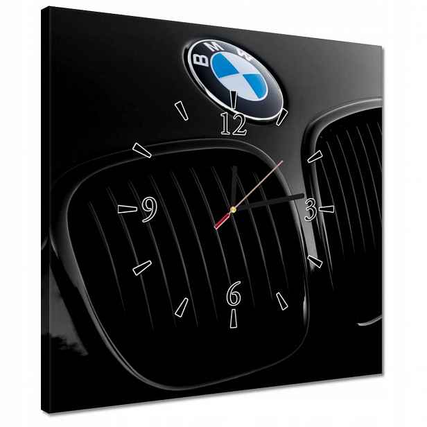 Hodiny 40x40 Známka Bmw na kapotě