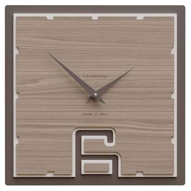 Hodiny CalleaDesign 10-004-85 Breath 30 cm černý ořech