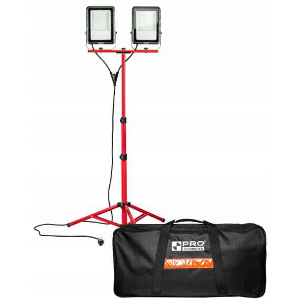 Led reflektor se stativem v krytu IP65 2x100W 16000lm