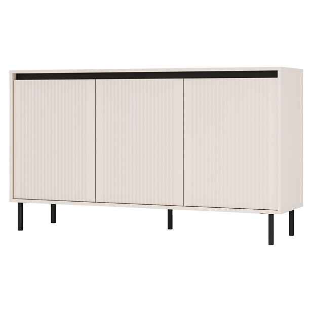 MASSENO KOMODA OSTIA, 149/85/40 cm se 3 dvířky, béžová