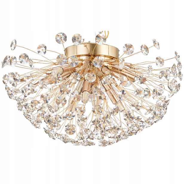 Stropní svítidlo 50cm křišťálový zlatý stropní svítidlo lustr moderní glamour