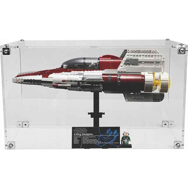 Vitrína Drewlandia pro stavebnici Lego 75275 Star Wars Stíhačka A-wing