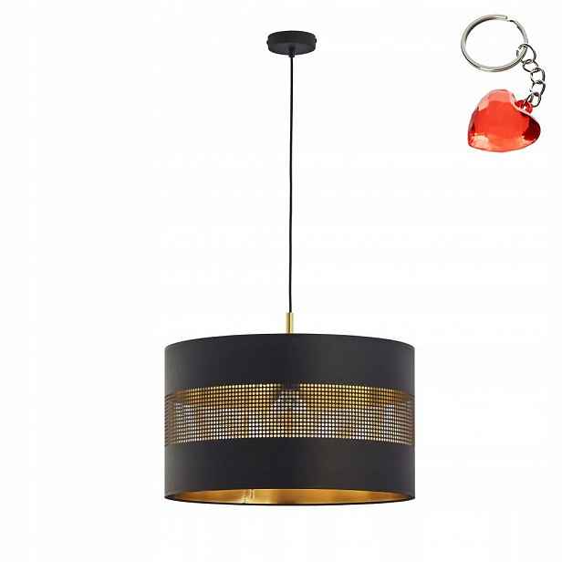 Závěsná lampa Stropní Svítidlo Tago Černá 1xE27 170 cm Kov Jídelna Tk Lighting