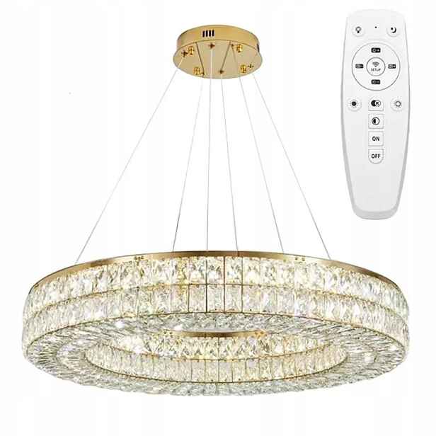 Závěsná Led lampa Moderní zlatá Dálkový Ovladač Stropní lampa do obývacího pokoje Toolight