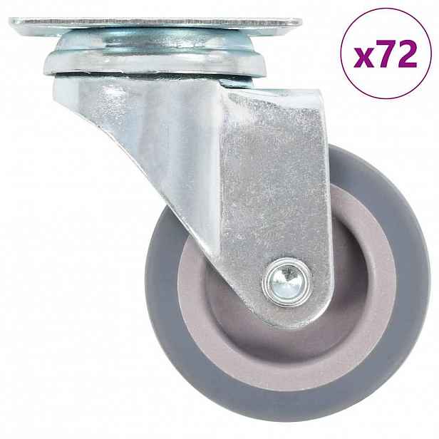 vidaXL 72 ks otočná kolečka 50 mm