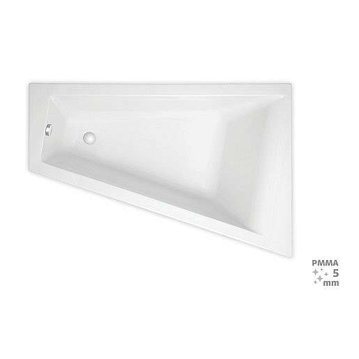 Asymetrická vana Laguna Idea Plus 160x100 cm akrylát pravá ID1600PPLUS