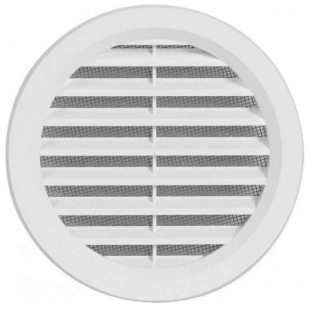 Mřížka větrací se sítí HACO VM 110 mm bílá