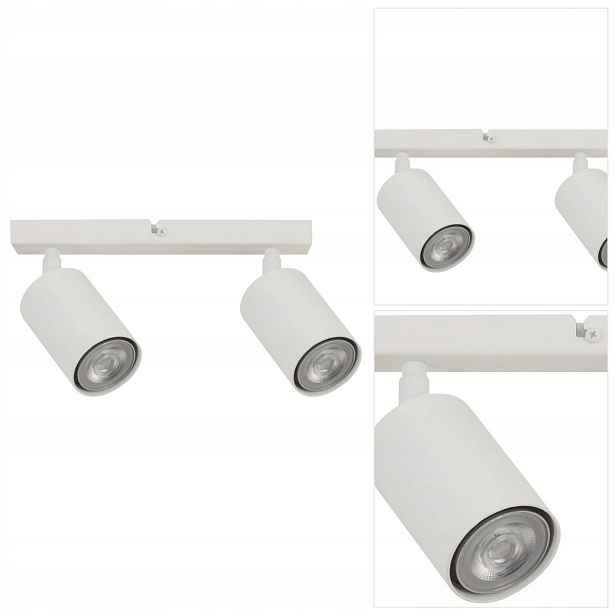 Bílá spotová lampa Zoom, moderní forma na stěnu v kuchyni Sigma Lighting
