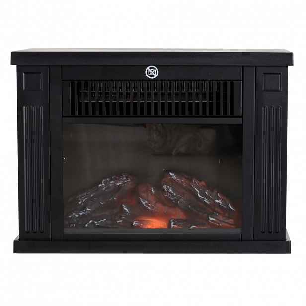 HOMCOM ELEKTRICKÝ KRB Kamna 600/1200 W Elektrický krb Stojací krb Efekt plamenů
