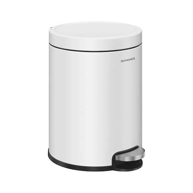 SONGMICS Odpadkový koš Jelis 6 L bílý