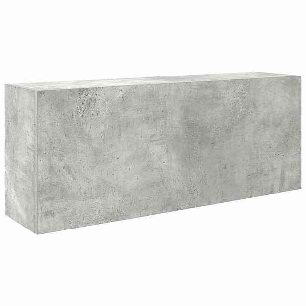 vidaXL Koupelnová nástěnná skříňka betonově šedá 100x25x40 cm kompozit