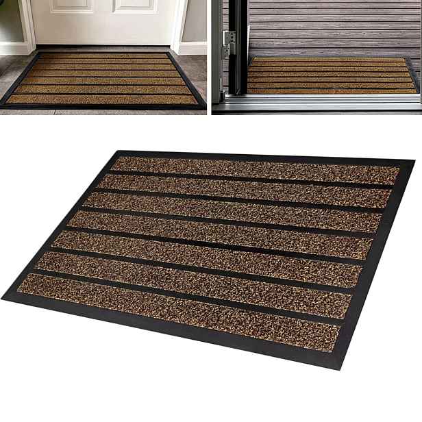 Vnější Stěrač Pod Dveře 60 x 90 Podložka Do Bot Velká Hnědá