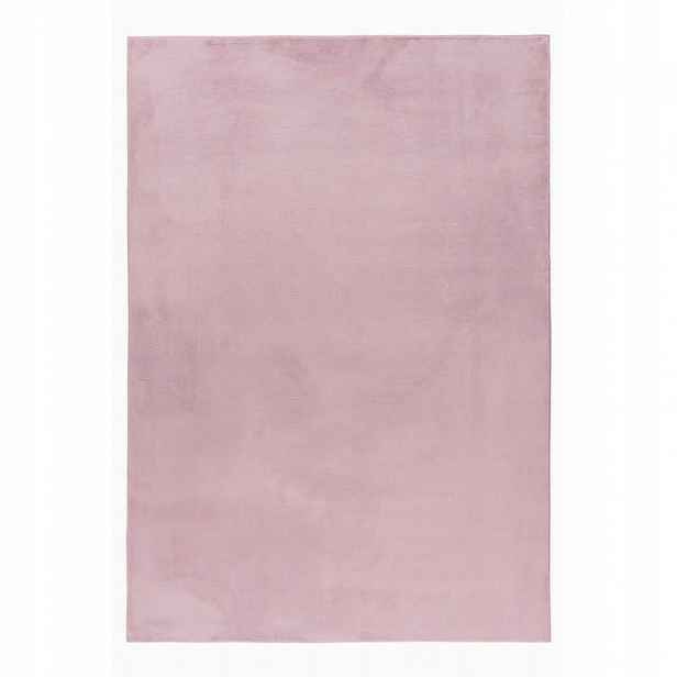 Koberec do obývacího pokoje, ložnice Shaggy Plyšový Růžový Puff 80x250 cm