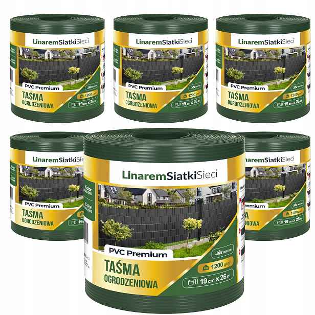 Stínící Panelové Pásy 1200g Zelená Pro Panelové Oplocení 19cmx26m