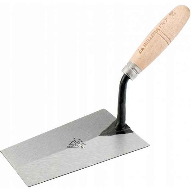 Zednická stěrka 180 x 130 mm s kovaným trapézovým krkem typu G Bellota
