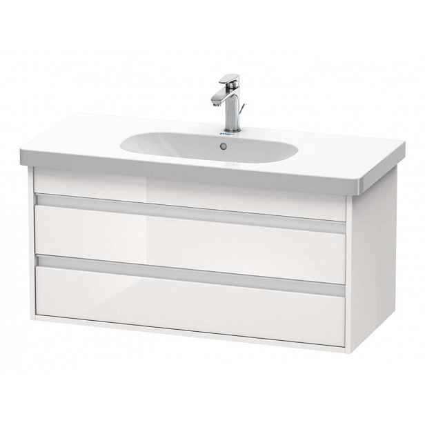 Duravit Ketho - Umyvadlová skříňka 48x100x46 cm, 2 zásuvky, lesklá bílá KT664802222