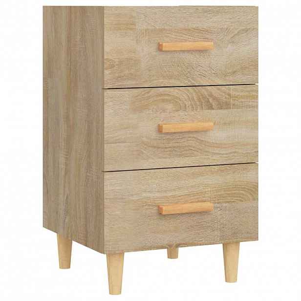 vidaXL Noční stolek dub sonoma 40 x 40 x 66 cm kompozitní dřevo