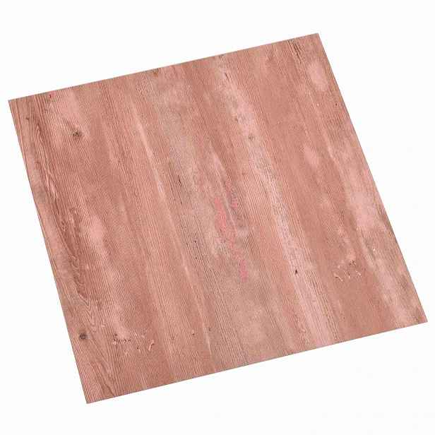 vidaXL Samolepicí podlahová prkna Červená 30,5 x 30,5 cm 20 ks PVC