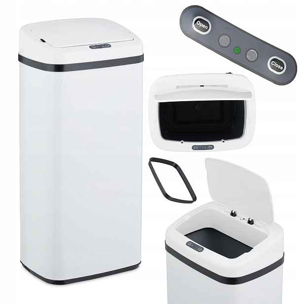 Automatický odpadkový koš do kuchyně se senzorem Relaxdays 40 l )H782)