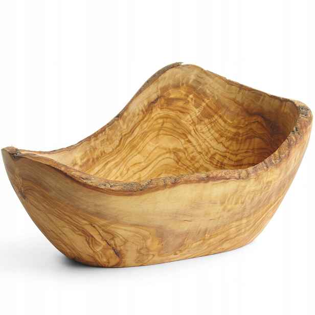 Dekorativní ozdobná miska z olivového dřeva 300 x 190 x 110 mm