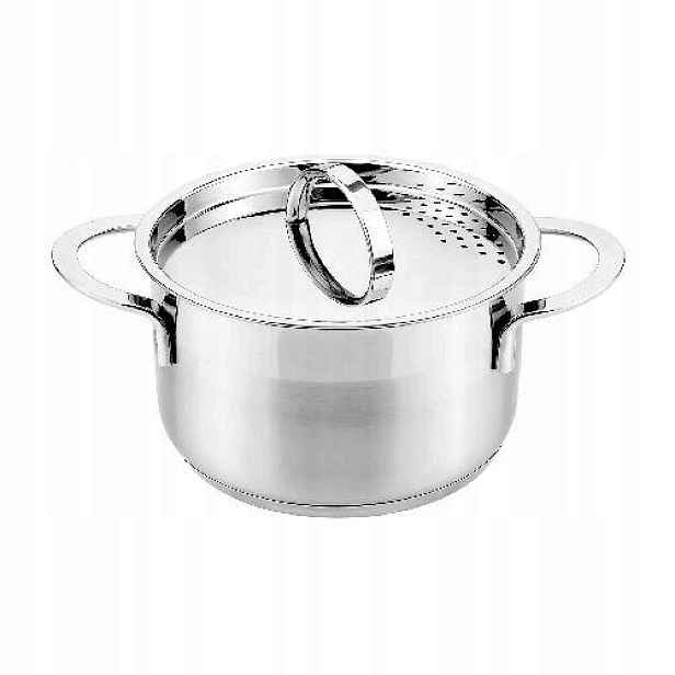 hrnec 20cm s poklicí 3,6l nerez Cassida New Line indukce