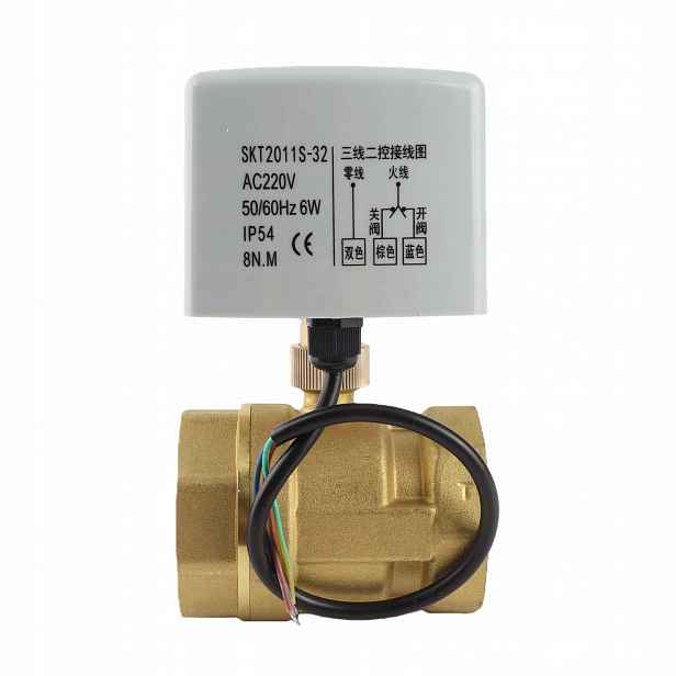 Kulový Ventil 2" S Pohonem DN50 AC220V Mosazný