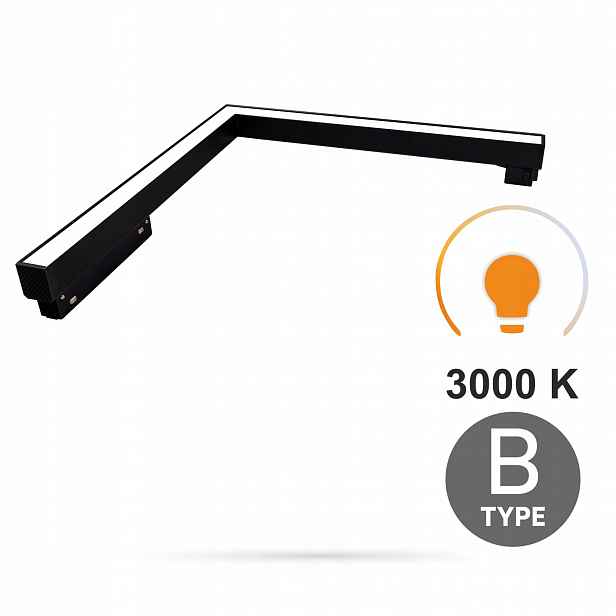 Led horizontální úhlový reflektor Ultron 16W 3000K Typ B Smart Track 48VDC