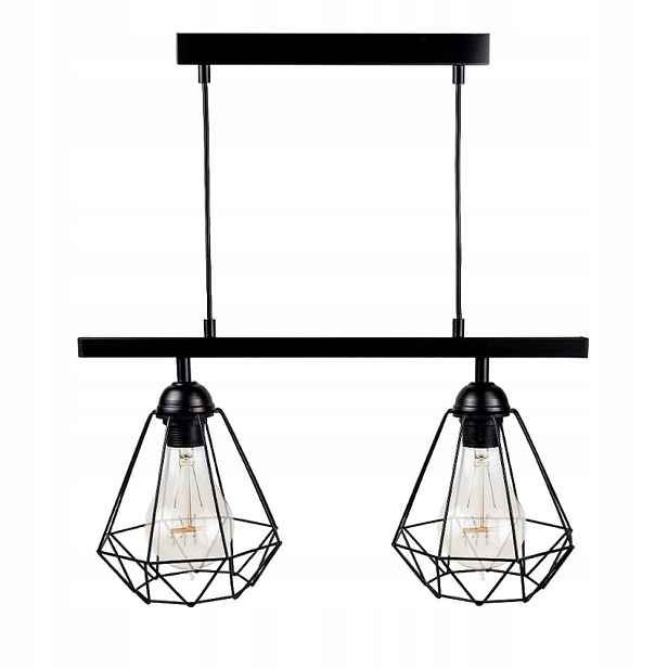 Lustr závěsná lampa dvojitá, moderní Loft, industriální, do kuchyně domu